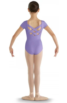 Bloch CL8832 strap back cap sleeve leotard, detský baletný dres