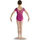 Bloch strap back cap sleeve leotard, detský dres - Ružová Hot Bloch