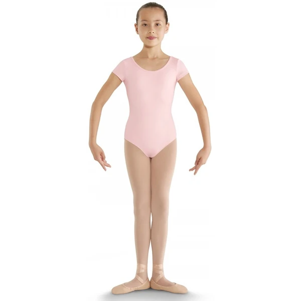 Bloch strap back cap sleeve leotard, detský dres