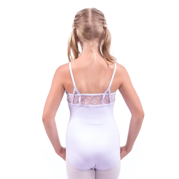 Capezio Daisy Cami Leotard, dres na tenké ramienka s čipkou