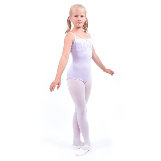 Capezio Daisy Cami Leotard, dres na tenké ramienka s čipkou