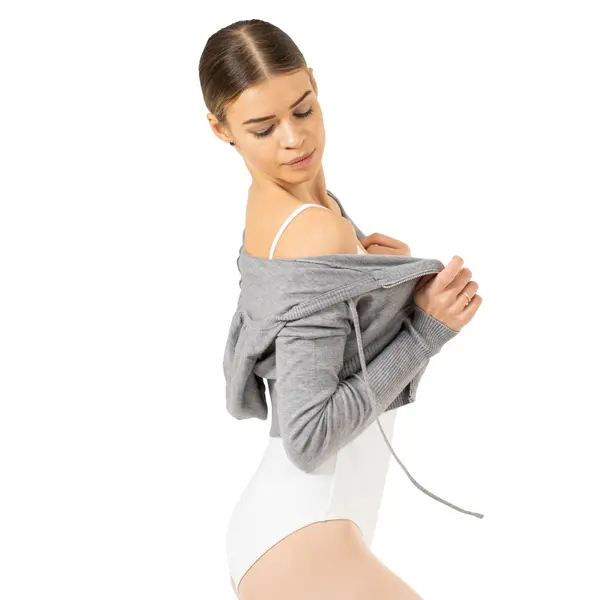 Bloch Cropped Knit Full Zip Hoodie, dámska mikina s kapucňou Bloch Cropped Knit Full Zip Hoodie, dámska mikina s kapucňou