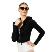 Bloch Cropped Knit Full Zip Hoodie, dámska mikina s kapucňou Bloch Cropped Knit Full Zip Hoodie, dámska mikina s kapucňou