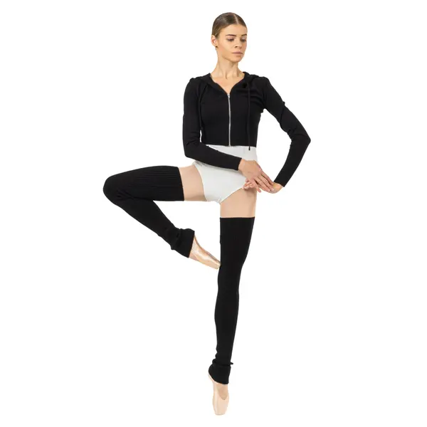 Bloch Cropped Knit Full Zip Hoodie, dámska mikina s kapucňou Bloch Cropped Knit Full Zip Hoodie, dámska mikina s kapucňou