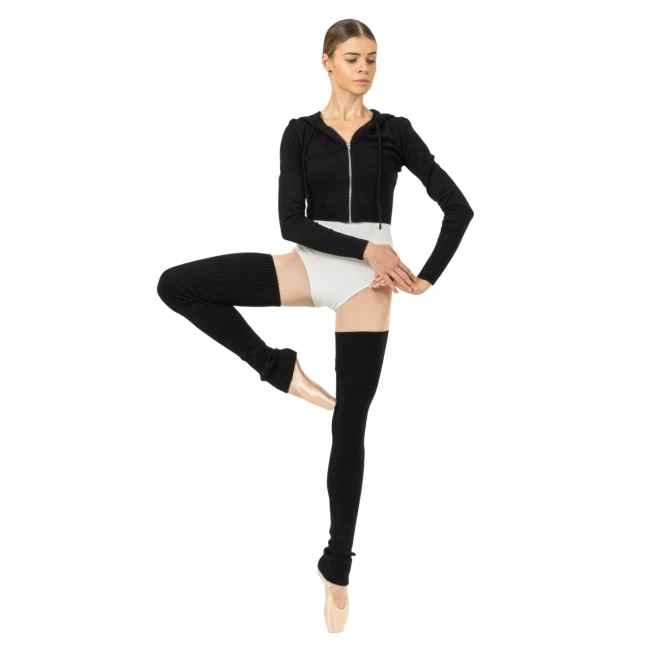 Bloch Cropped Knit Full Zip Hoodie, dámska mikina s kapucňou Bloch Cropped Knit Full Zip Hoodie, dámska mikina s kapucňou