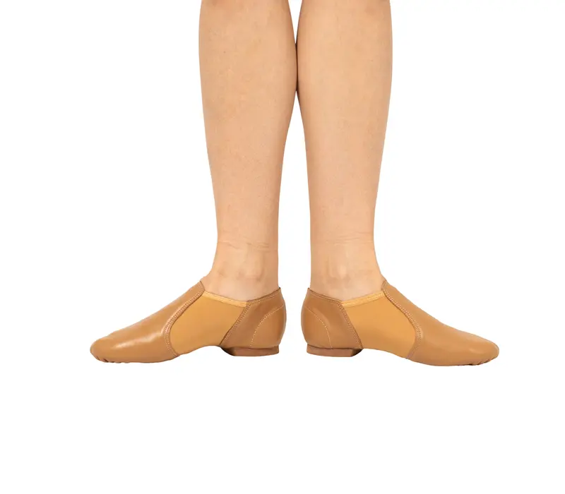 Dancee jazz slip on, dámske jazzovky - Telová - tan