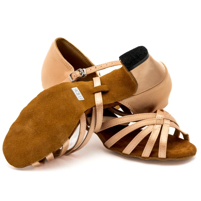 Dancee Lily, dámske latinky Dancee Lily, dámske latinky - Flesh satin WJ