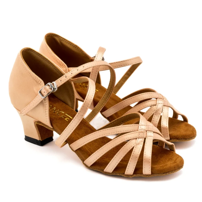 Dancee Lily, dámske latinky Dancee Lily, dámske latinky - Flesh satin WJ