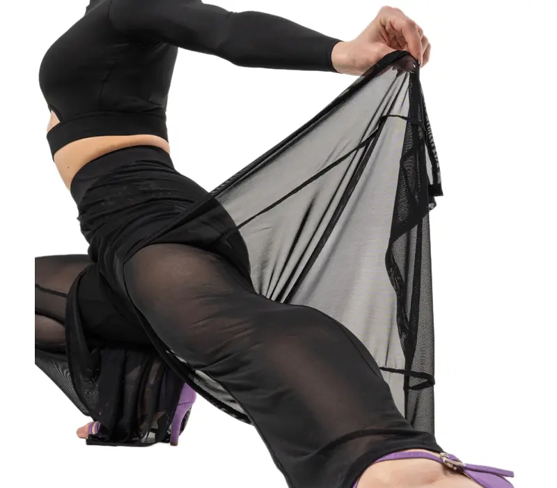 Dancee Nataly ballroom, dámske tanečné nohavice - Čierna