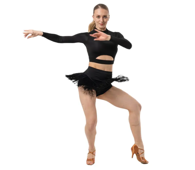 Dancee Wendy, dámske šortky so strapcami - Čierna