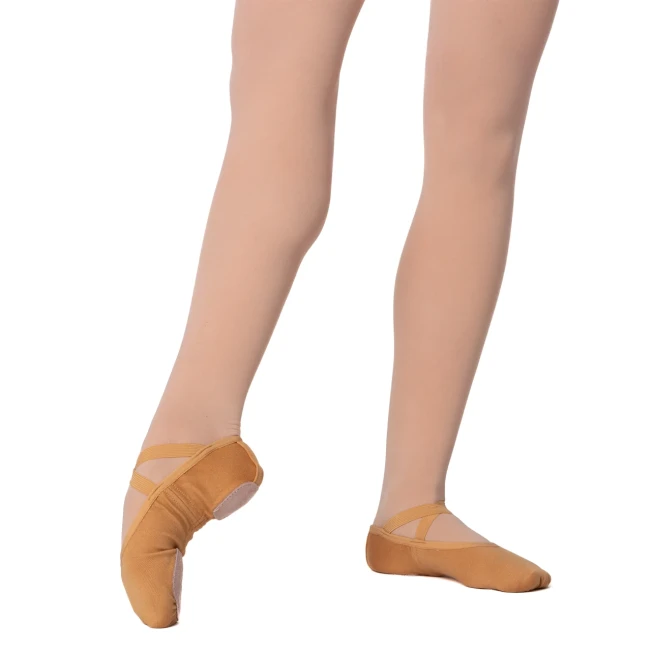 Dancee Pro stretch, dámske elastické baletné cvičky Dancee Pro stretch, dámske elastické baletné cvičky - Telová - tan