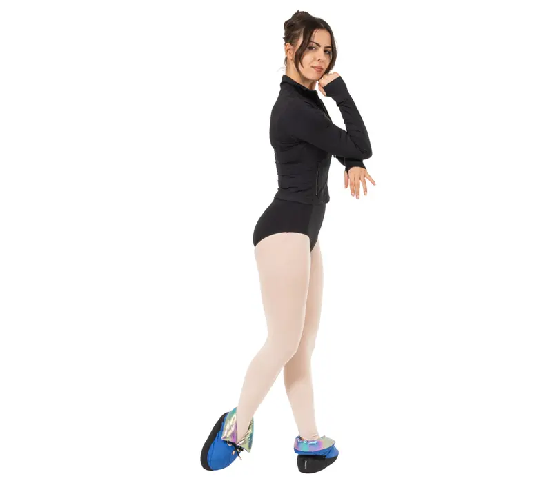 Capezio Mini Glam Warmup booties, obuv na zahriatie - Metalic dúha