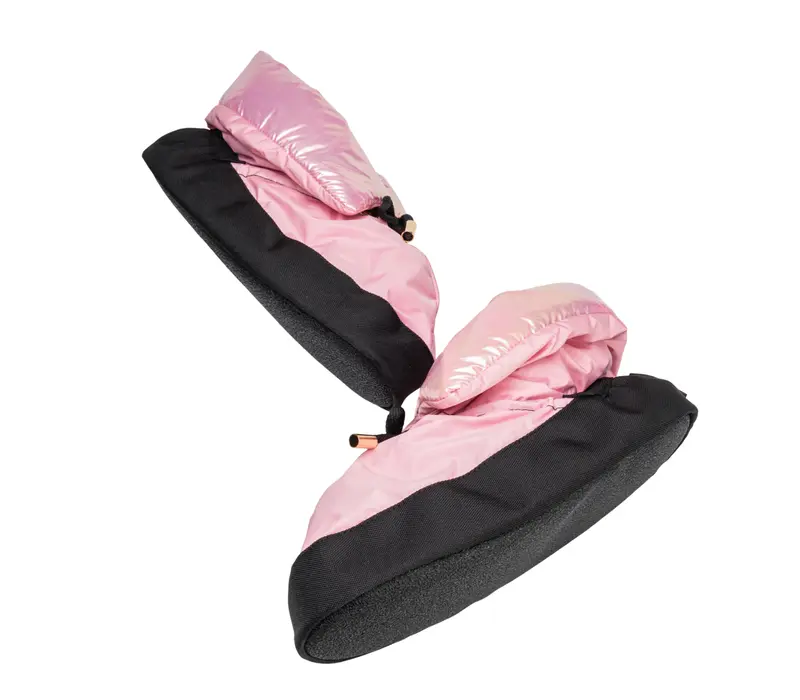 Capezio  Ballroom Warmup booties, obuv na zahriatie - Metalická svetlo ružová
