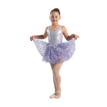 Capezio Monarch dress, dievčenský baletný dres so sukničkou - Fialová - lavender