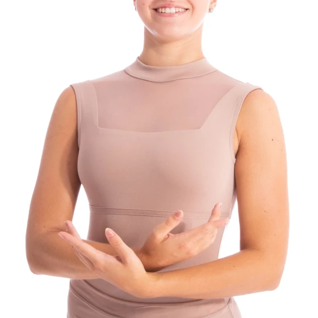 Dansez Vous Olga, dámsky baletný dres Dansez Vous Olga, dámsky baletný dres - Moka DV