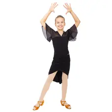 DanceMe BL601, top s krátkym rukávom pre dievčatá