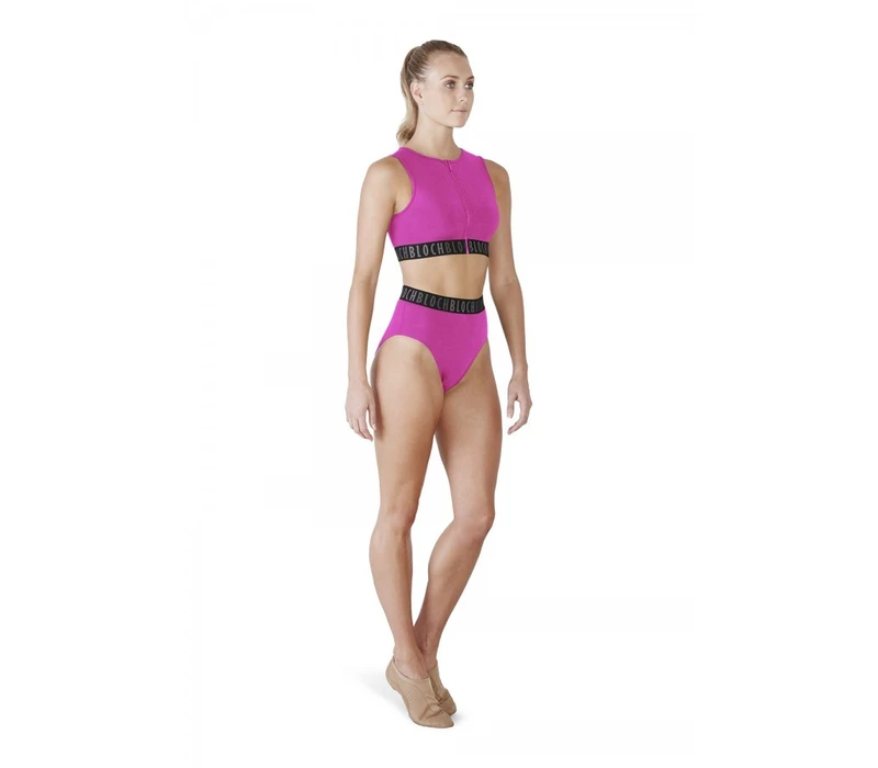 Bloch Ladies Tegan Hight Waist, dámske nohavičky - Ružová candy Bloch