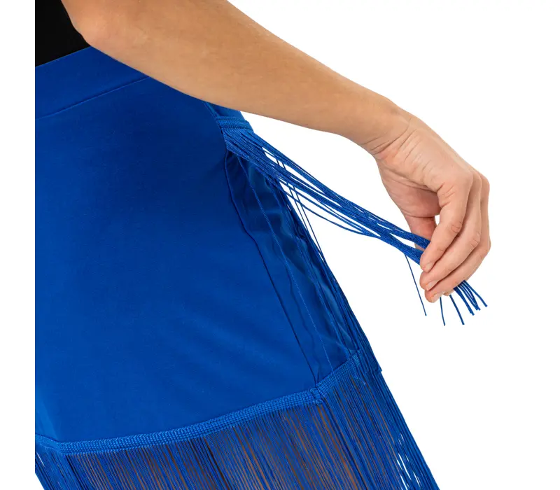 FSD Basic, dievčenská strapcová sukňa na latino - Leopard