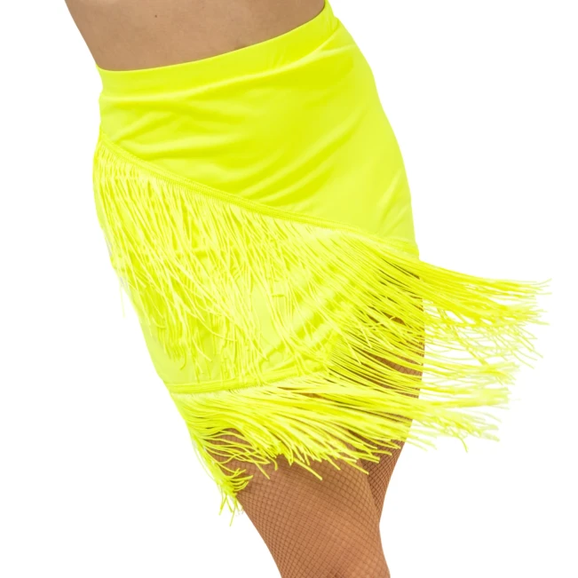 FSD Basic lycra, dámska strapcová sukňa na latino 