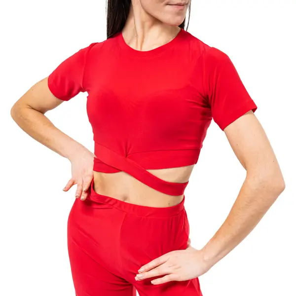 Beny, dámsky top s krátkym rukávom a s viazaním Beny, dámsky top s krátkym rukávom a s viazaním