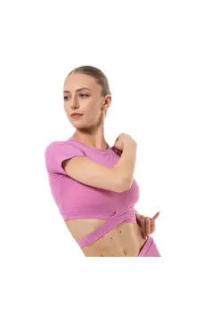 Benita, dámsky top s krátkym rukávom a s viazaním