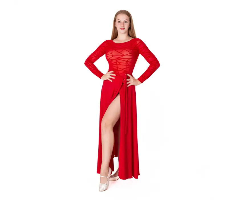 FSD tréningová sukňa na štandard  - Červená - red