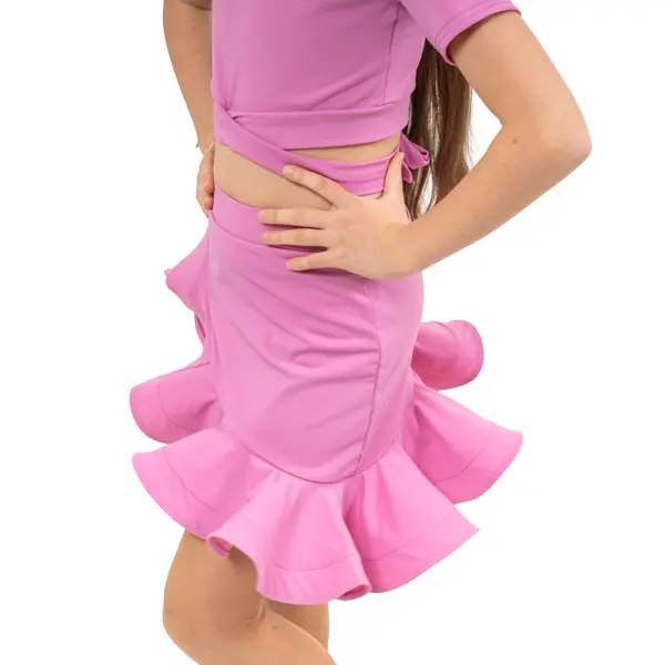 FSD Benita, top s krátkym rukávom a s viazaním pre dievčatá