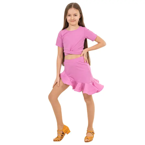FSD Benita, top s krátkym rukávom a s viazaním pre dievčatá