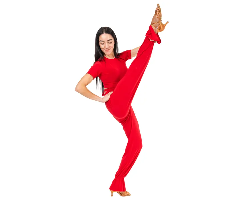 Dana, dámske nohavice na tréning - Červená - red