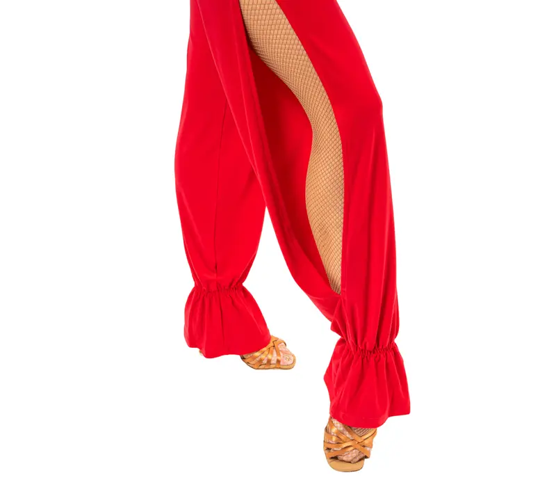 Jana, dámske nohavice na tréning - Červená - red