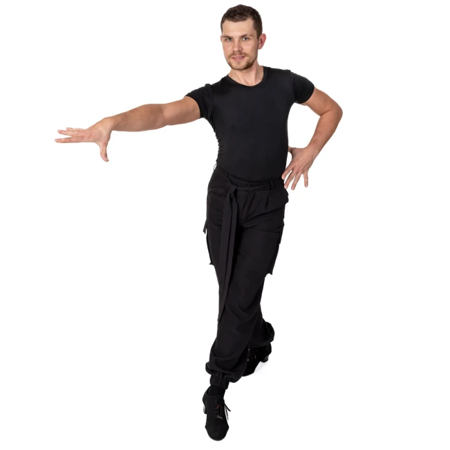 Grand Prix Aaron balroom, pánske tričko - Čierna