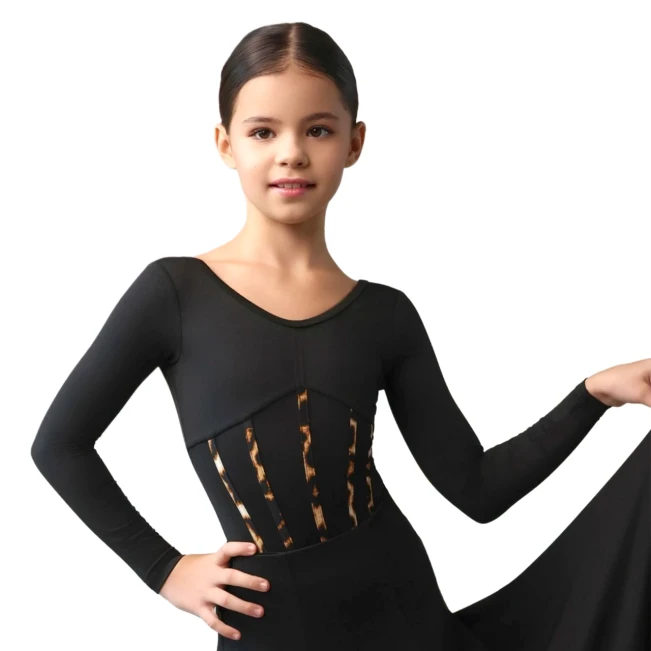 Grand Prix Daisy, dievčenské body s dlhým rukávom Grand Prix Daisy, dievčenské body s dlhým rukávom