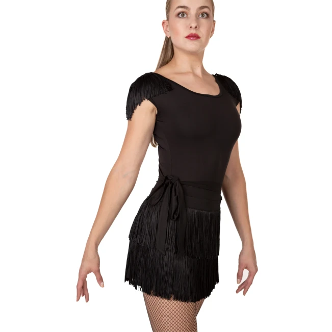 Grand Prix Demi fringe, zavinovacia strapcová sukňa pre dievčatá Grand Prix Demi fringe, zavinovacia strapcová sukňa pre dievčatá