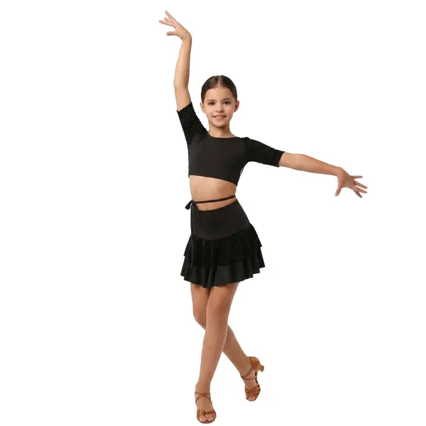 Grand Prix Iona Mini Noir, dievčenský top na zavinovanie Grand Prix Iona Mini Noir, dievčenský top na zavinovanie