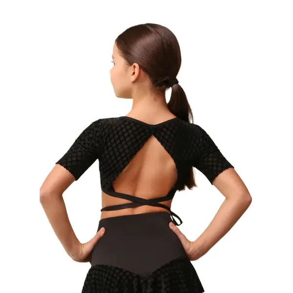 Grand Prix Iona Mini Noir, dievčenský top na zavinovanie Grand Prix Iona Mini Noir, dievčenský top na zavinovanie