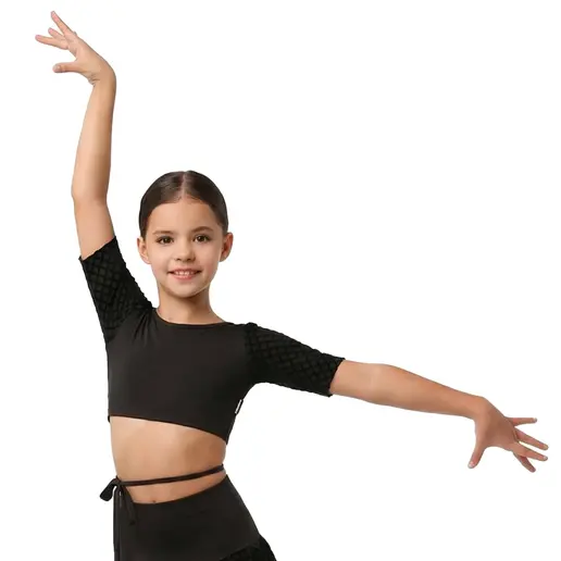 Grand Prix Iona Mini Noir, dievčenský top na zavinovanie Grand Prix Iona Mini Noir, dievčenský top na zavinovanie