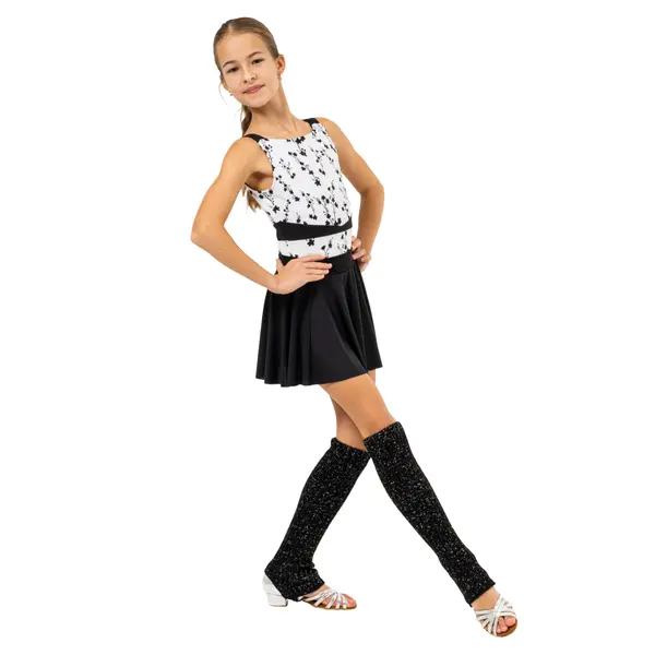 Intermezzo Prelux, pletené štucne so striebornou nitkou na latinu