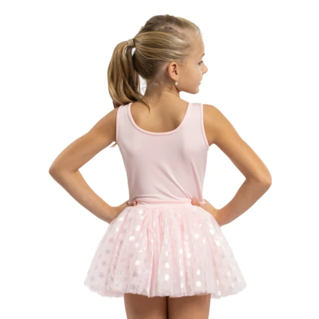 Mirella Glow tank, detský dres na hrubé ramienka s tutu sukničkou Mirella Glow tank, detský dres na hrubé ramienka s tutu sukničkou
