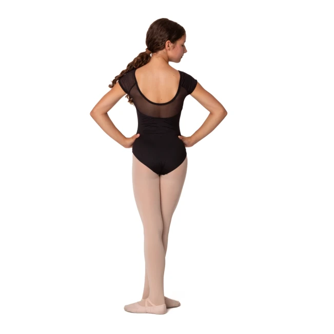 Mirella Soft mesh cap sleeve leotard, detský dres Mirella Soft mesh cap sleeve leotard, detský dres