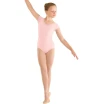 Mirella M414C, 3 Bow back cap sleeve leotard, detský baletný dres Mirella M414C, 3 Bow back cap sleeve leotard, detský baletný dres