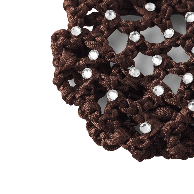 Rumpf Bun cover, farebná sieťka na konťu s kryštálom Rumpf Bun cover, farebná sieťka na konťu s kryštálom