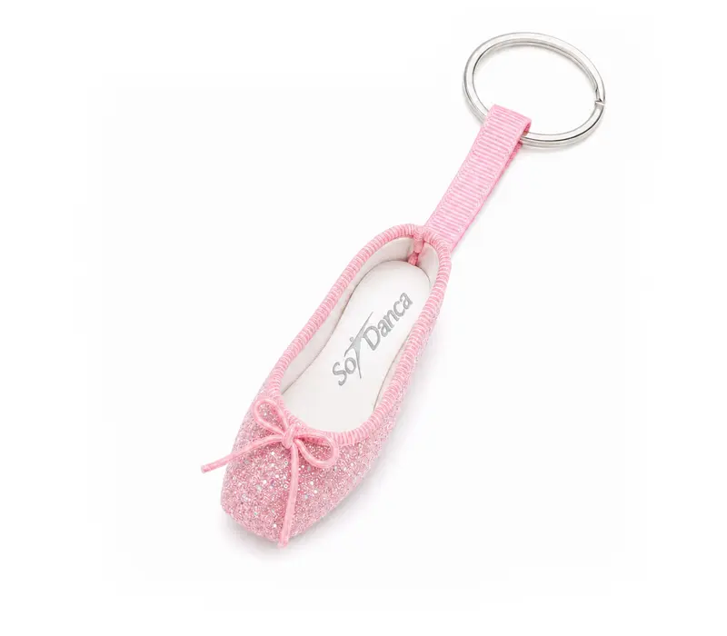 So Danca prívesok, trblietavá baletná špička - Ružová - pink