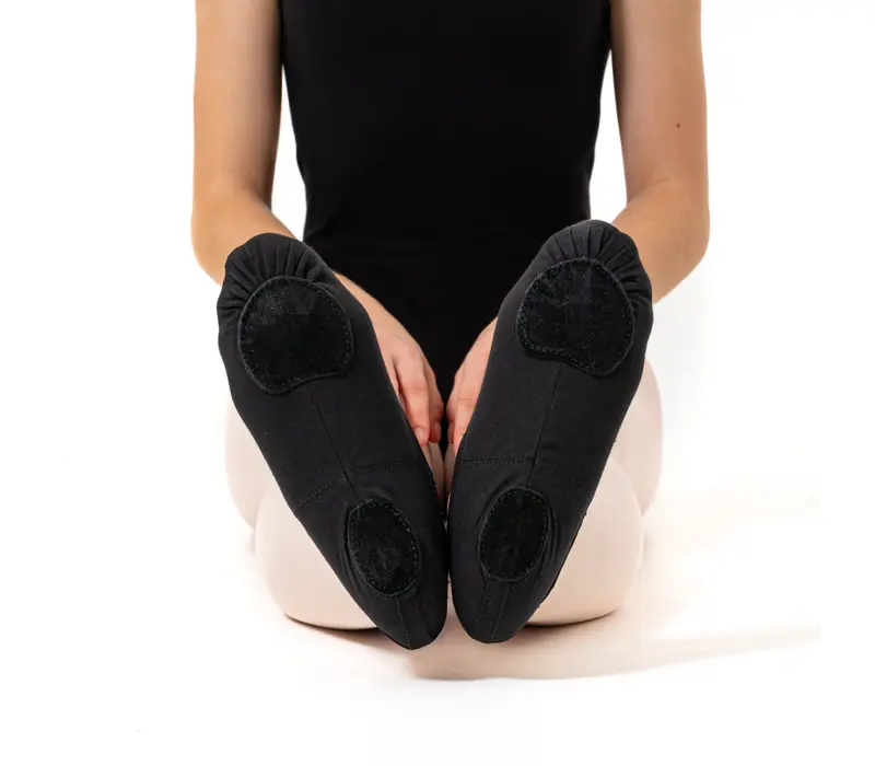So Danca SD16, dámske elastické baletné cvičky - Čierna