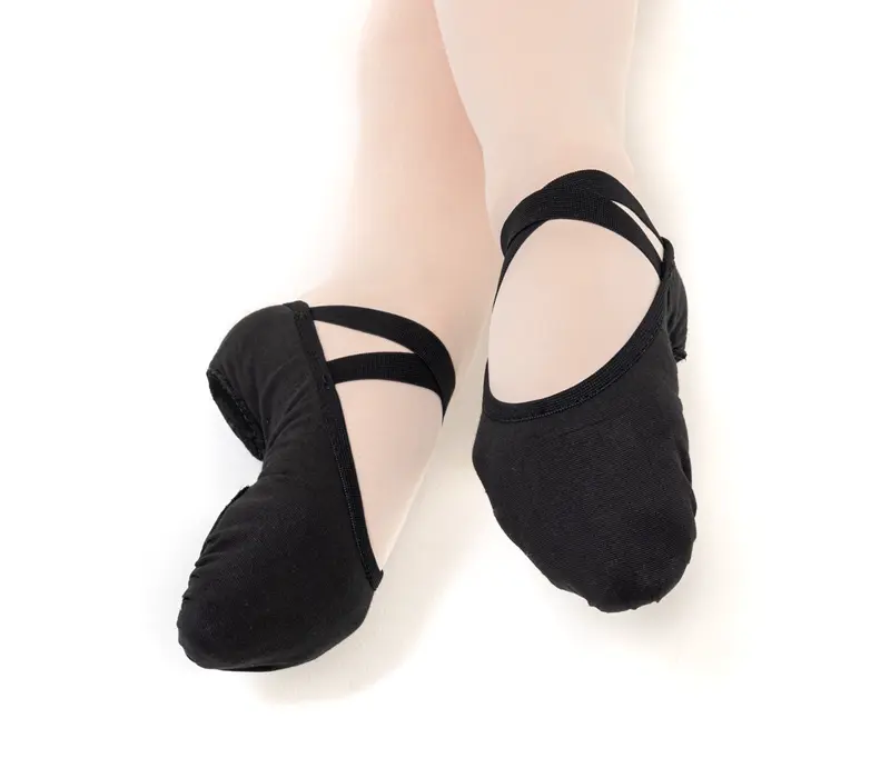 So Danca SD16, dámske elastické baletné cvičky - Čierna
