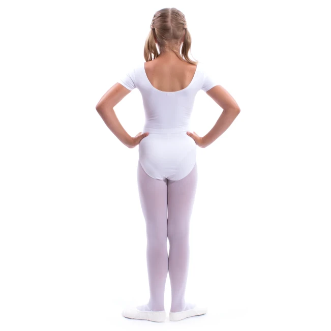 Basic Shaylee detský baletný dres - Biela Basic Shaylee detský baletný dres - Biela