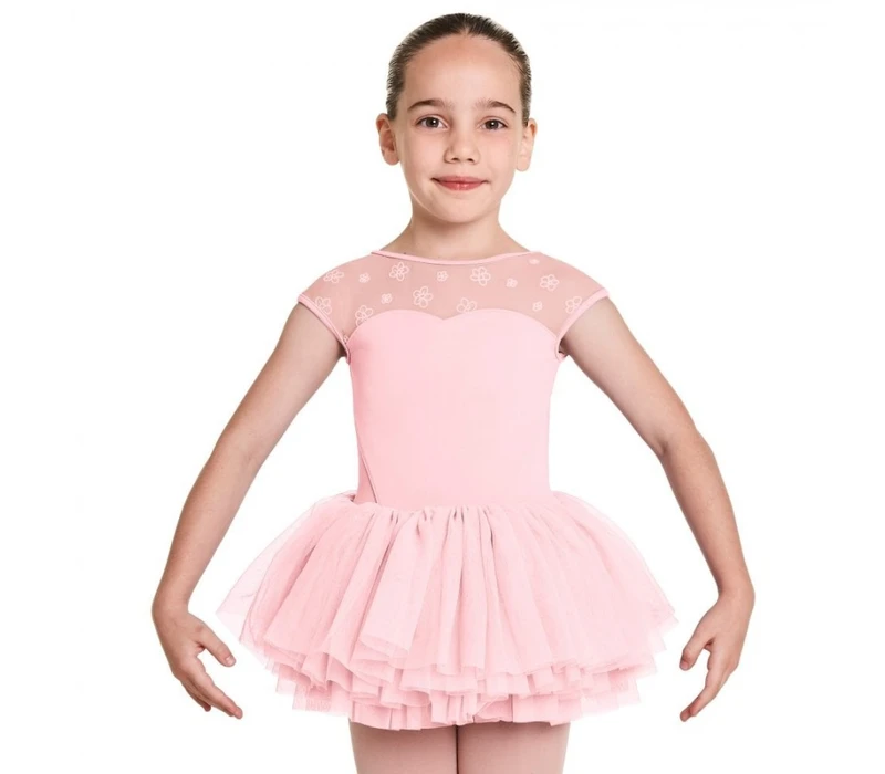 Bloch Bridine, detský dres s tutu sukničkou - Ružová candy Bloch
