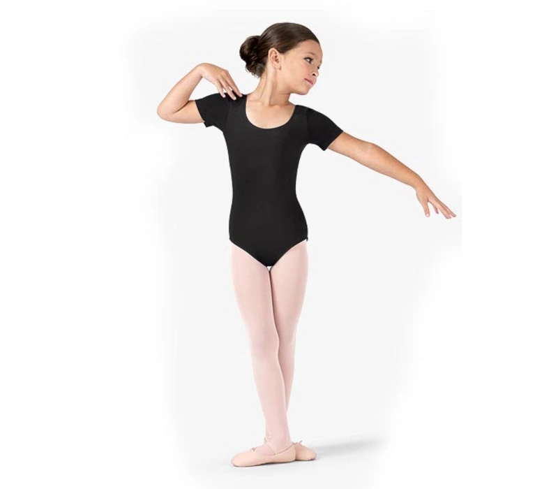 Bloch Ballet, bavlnený dres s krátkym rukávom - Čierna
