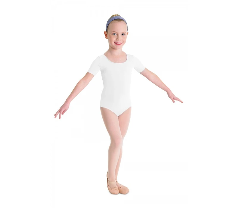 Bloch Ballet, bavlnený dres s krátkym rukávom - Biela