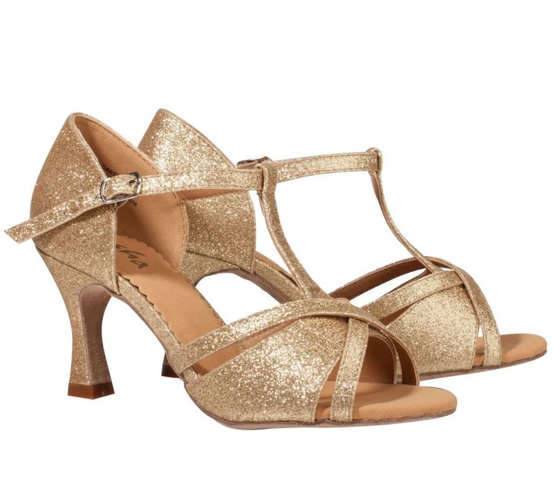 Sansha Tina, spoločenské topánky - Zlatá - gold