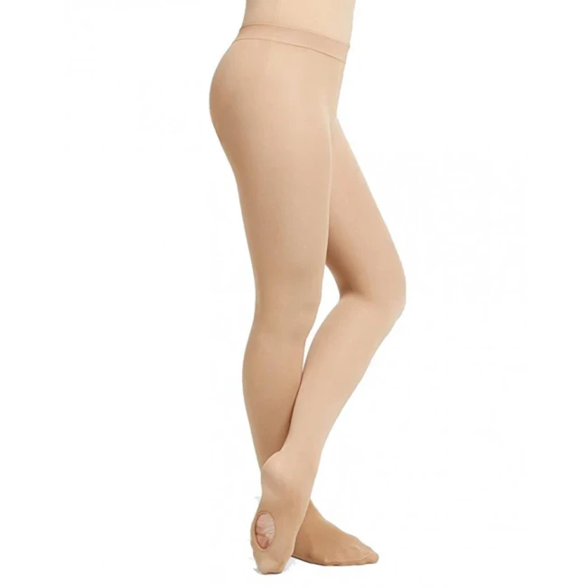 Capezio ultra soft transition tights, konvertibilné pančucháče pre deti - Telová svetlo Capezio Capezio ultra soft transition tights, konvertibilné pančucháče pre deti - Telová svetlo Capezio
